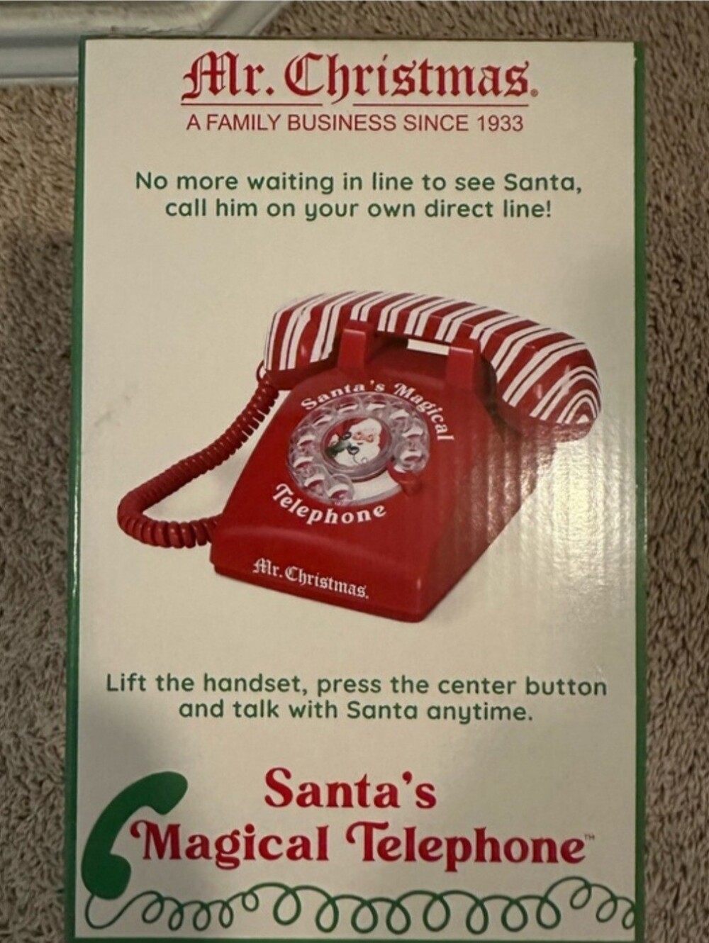 Santa's Magical Telephone - Red - Picture 3 of 5